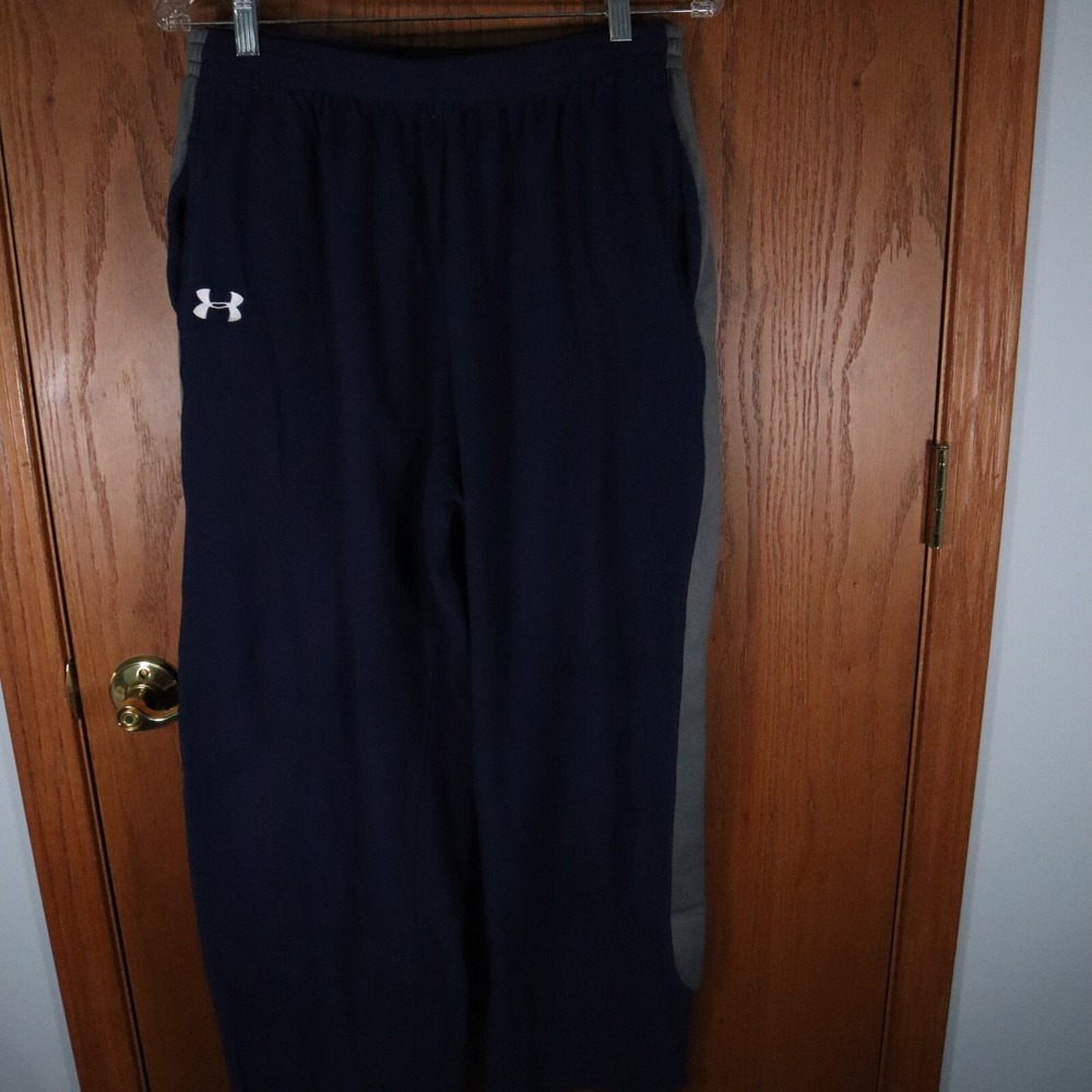 Under Armour Pants Mens Large Activewear Sweat Gym Training Athletic Dark Blue